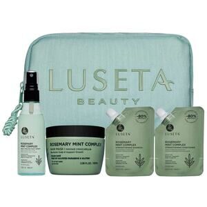 Luseta Rosemary Mint Jet-Set Hair Refresh Kit Travel Size Rosemary Shampoo/Condi